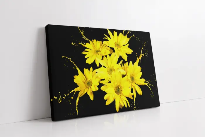 Sarı Çiçek | Kanvas Tablo | Cam Tablo | Mdf Tablo | A03590 - Görsel 1