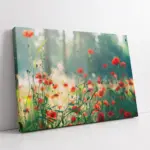 Dalında Kırmızı Çiçek | Kanvas Tablo | Cam Tablo | Mdf Tablo | A03594