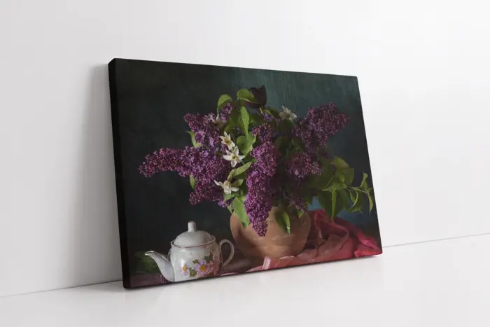 Vazoda Sümbül | Kanvas Tablo | Cam Tablo | Mdf Tablo | A03602 - Görsel 1