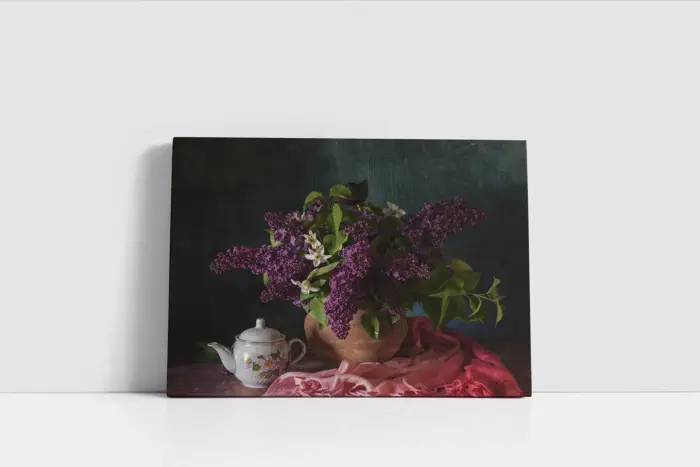 Vazoda Sümbül | Kanvas Tablo | Cam Tablo | Mdf Tablo | A03602 - Görsel 2