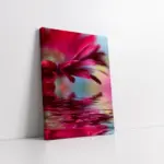 Çiçeğin Suya Yansıması | Kanvas Tablo | Cam Tablo | Mdf Tablo | A03611