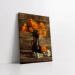Vazoda Çiçekler | Kanvas Tablo | Cam Tablo | Mdf Tablo | A03617