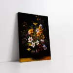 Vazoda Çiçekler | Kanvas Tablo | Cam Tablo | Mdf Tablo | A03634