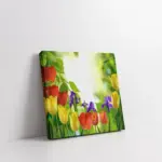 Renkli Laleler | Kanvas Tablo | Cam Tablo | Mdf Tablo | A03653