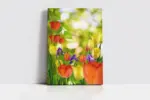 Renkli Laleler | Kanvas Tablo | Cam Tablo | Mdf Tablo | A03654 - Görsel 2
