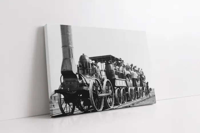 Nostalji Tren | Kanvas Tablo | Cam Tablo | Mdf Tablo | A07053 - Görsel 1