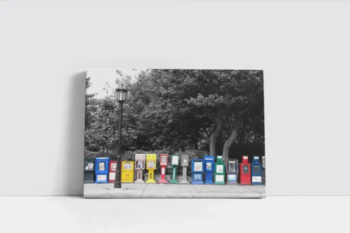 Telefon Kulübesi | Kanvas Tablo | Cam Tablo | Mdf Tablo | A07081 - Görsel 2