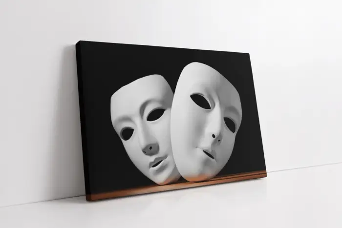 Maske | Kanvas Tablo | Cam Tablo | Mdf Tablo | A07228 - Görsel 1