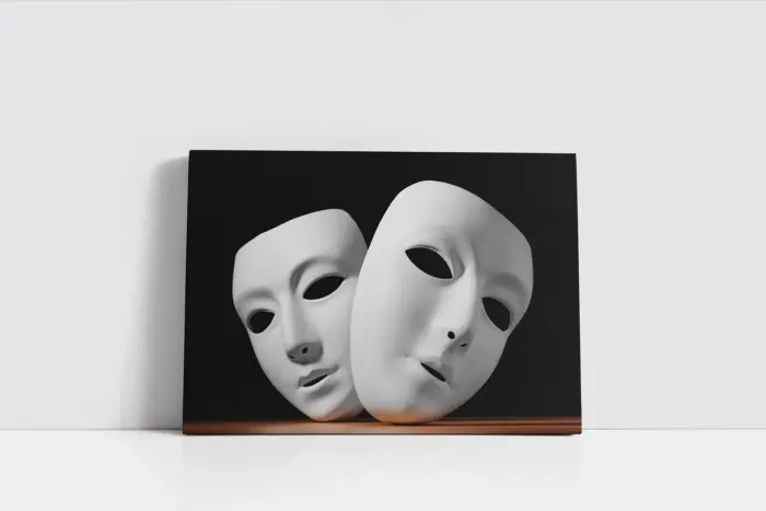 Maske | Kanvas Tablo | Cam Tablo | Mdf Tablo | A07228 - Görsel 2
