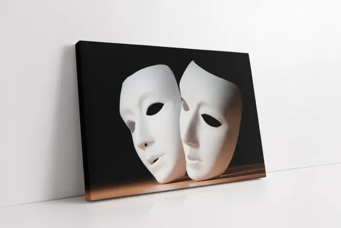 Maske | Kanvas Tablo | Cam Tablo | Mdf Tablo | A07229 - Görsel 1