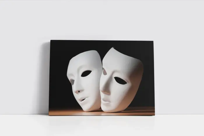 Maske | Kanvas Tablo | Cam Tablo | Mdf Tablo | A07229 - Görsel 2