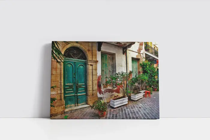 Akdeniz Taş Evleri | Kanvas Tablo | Cam Tablo | Mdf Tablo | A07243 - Görsel 2