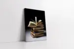 Kitap In Uçuşan Yaprakları | Kanvas Tablo | Cam Tablo | Mdf Tablo | A07248