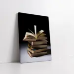 Kitap In Uçuşan Yaprakları | Kanvas Tablo | Cam Tablo | Mdf Tablo | A07248