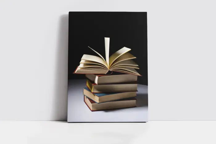 Kitap In Uçuşan Yaprakları | Kanvas Tablo | Cam Tablo | Mdf Tablo | A07248 - Görsel 2