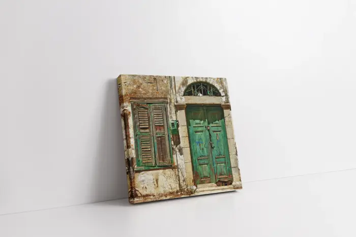 Akdeniz Taş Evleri | Kanvas Tablo | Cam Tablo | Mdf Tablo | A07252 - Görsel 1