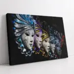 Maske | Kanvas Tablo | Cam Tablo | Mdf Tablo | A07262