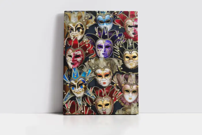 Maske | Kanvas Tablo | Cam Tablo | Mdf Tablo | A07273 - Görsel 2