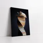 Kitap Kulesi | Kanvas Tablo | Cam Tablo | Mdf Tablo | A07278