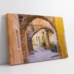 Akdeniz Taş Evleri | Kanvas Tablo | Cam Tablo | Mdf Tablo | A07296