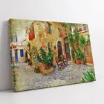 Akdeniz Taş Evleri | Kanvas Tablo | Cam Tablo | Mdf Tablo | A07300