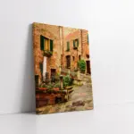 Akdeniz Taş Evleri | Kanvas Tablo | Cam Tablo | Mdf Tablo | A07304