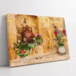 Akdeniz Taş Evleri | Kanvas Tablo | Cam Tablo | Mdf Tablo | A07305