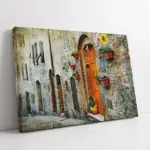 Akdeniz Taş Evleri | Kanvas Tablo | Cam Tablo | Mdf Tablo | A07309