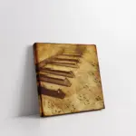 Piyano Ve Notalar | Kanvas Tablo | Cam Tablo | Mdf Tablo | A08001