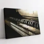 Piyano Ve Notalar | Kanvas Tablo | Cam Tablo | Mdf Tablo | A08020