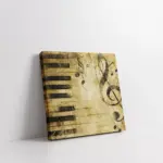 Piyano Ve Notalar | Kanvas Tablo | Cam Tablo | Mdf Tablo | A08023