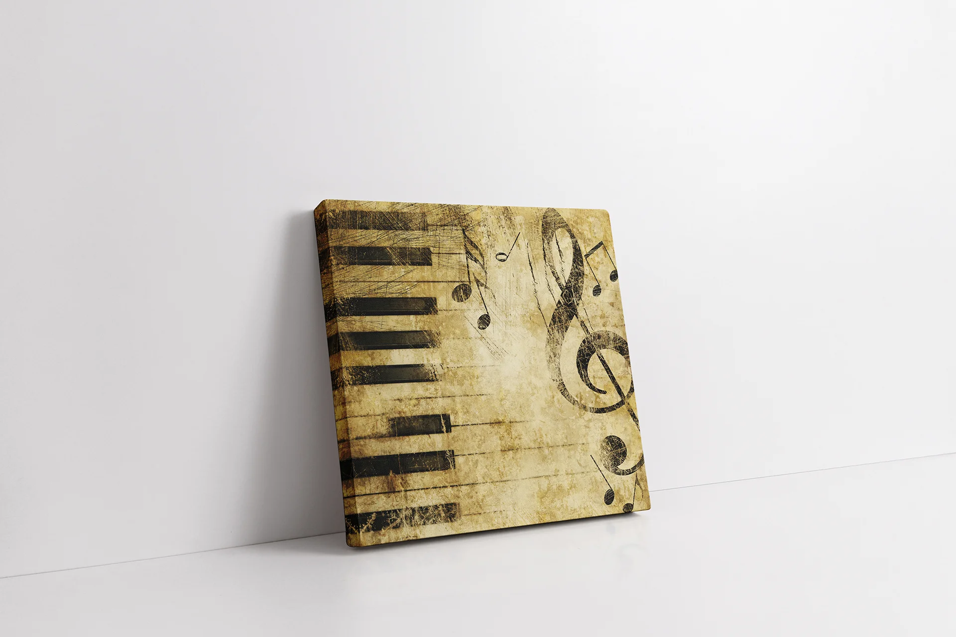 KA08023-10 Piyano Ve Notalar | Kanvas Tablo | Cam Tablo | Mdf Tablo | A08023 - Görsel 1