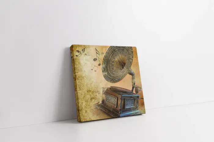 Gramofon | Kanvas Tablo | Cam Tablo | Mdf Tablo | A08035 - Görsel 1