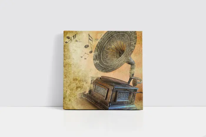 Gramofon | Kanvas Tablo | Cam Tablo | Mdf Tablo | A08035 - Görsel 2