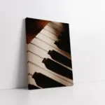 Piyano Ve Notalar | Kanvas Tablo | Cam Tablo | Mdf Tablo | A08043
