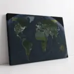 Dünya Haritası | Kanvas Tablo | Cam Tablo | Mdf Tablo | A12013