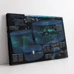 Üç Boyutlu Harita | Kanvas Tablo | Cam Tablo | Mdf Tablo | A12032