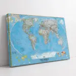 Eski Dünya Haritası | Kanvas Tablo | Cam Tablo | Mdf Tablo | A12035