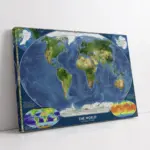 Dünya Haritası | Kanvas Tablo | Cam Tablo | Mdf Tablo | A12037