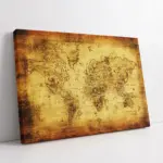 Eski Dünya Haritası | Kanvas Tablo | Cam Tablo | Mdf Tablo | A12049