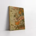 Eski Dünya Haritası | Kanvas Tablo | Cam Tablo | Mdf Tablo | A12056