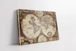 Eski Dünya Haritası | Kanvas Tablo | Cam Tablo | Mdf Tablo | A12061