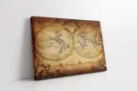 Eski Dünya Haritası | Kanvas Tablo | Cam Tablo | Mdf Tablo | A12071