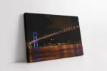 Boğaz Köprüsü Gece Çekimi | Kanvas Tablo | Cam Tablo | Mdf Tablo | A16024