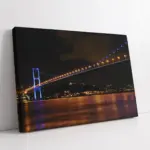 Boğaz Köprüsü Gece Çekimi | Kanvas Tablo | Cam Tablo | Mdf Tablo | A16024