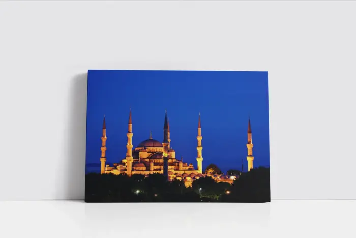 Sultanahmed Camii Gece | Kanvas Tablo | Cam Tablo | Mdf Tablo | A16027 - Görsel 2