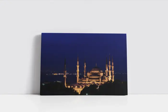 Sultanahmed Camii Gece | Kanvas Tablo | Cam Tablo | Mdf Tablo | A16031 - Görsel 2