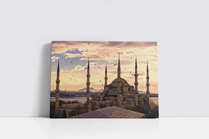 Sultanahmed Camii Gece | Kanvas Tablo | Cam Tablo | Mdf Tablo | A16033 - Görsel 2