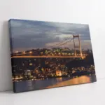 Boğaz Köprüsü Gece Çekimi | Kanvas Tablo | Cam Tablo | Mdf Tablo | A16034
