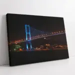 Boğaz Köprüsü Gece Çekimi | Kanvas Tablo | Cam Tablo | Mdf Tablo | A16035